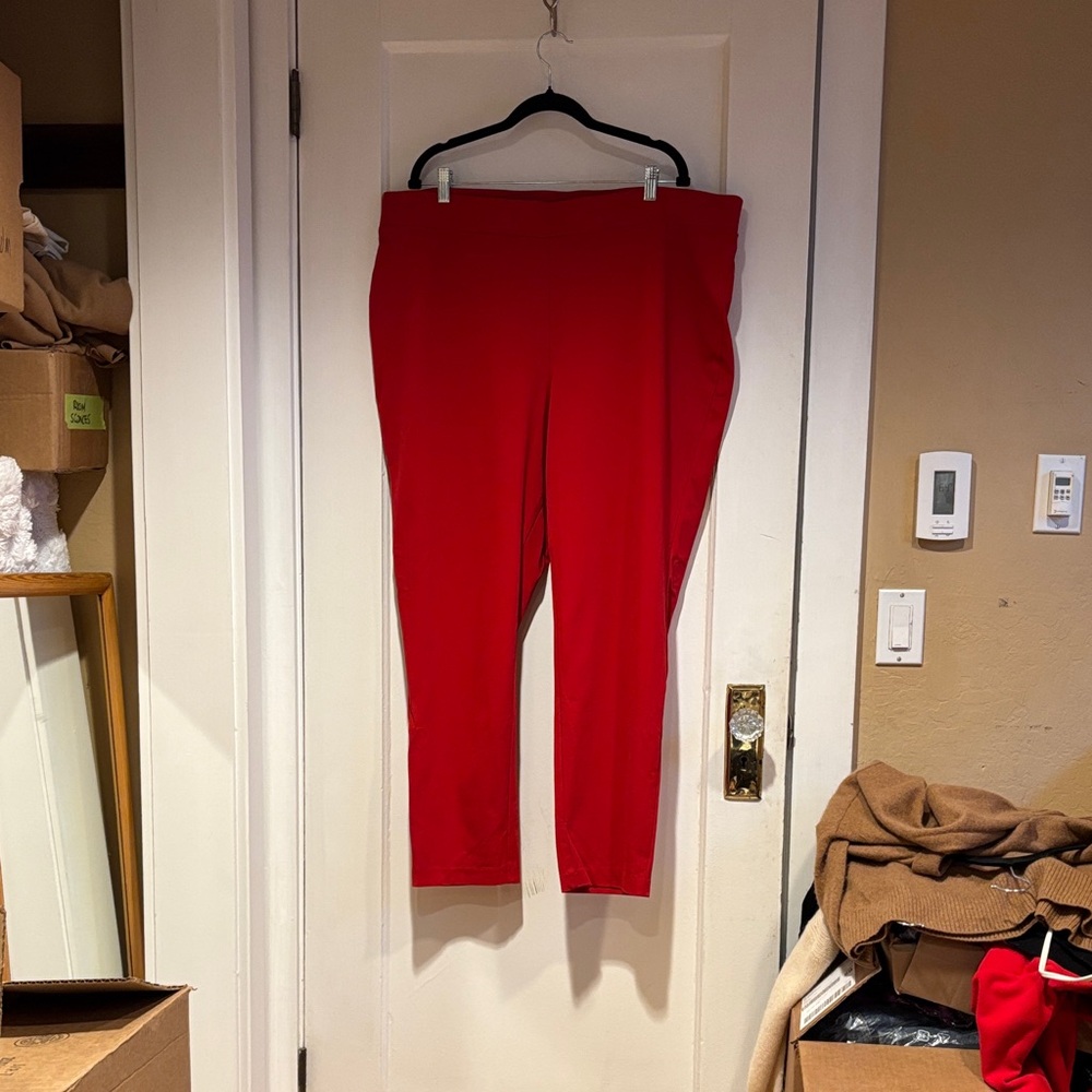 Elegant Red Women's Trousers